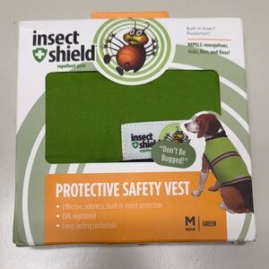 Green Protective Pet Vest insect shield
